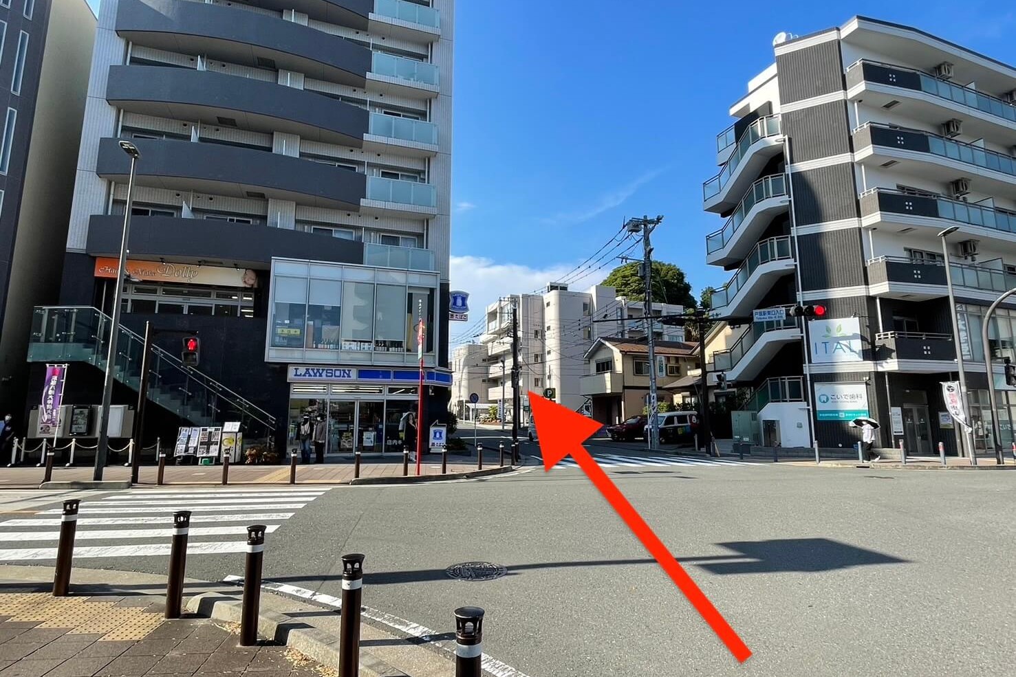 戸塚駅から整体院アイン戸塚院への道のり